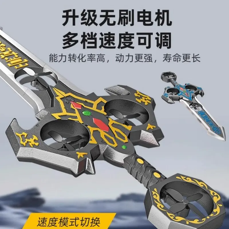 New Magic imperial sword remote control drone gesture induction aircraft light flying sword children's toy plane
