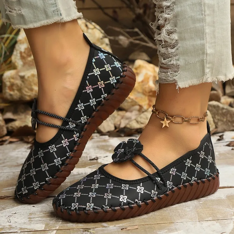 Tênis feminino novo artesanal casual mocassins planos deslizamento-on luxo confortável mocassins tênis feminino confortável sapatos macios para mulher