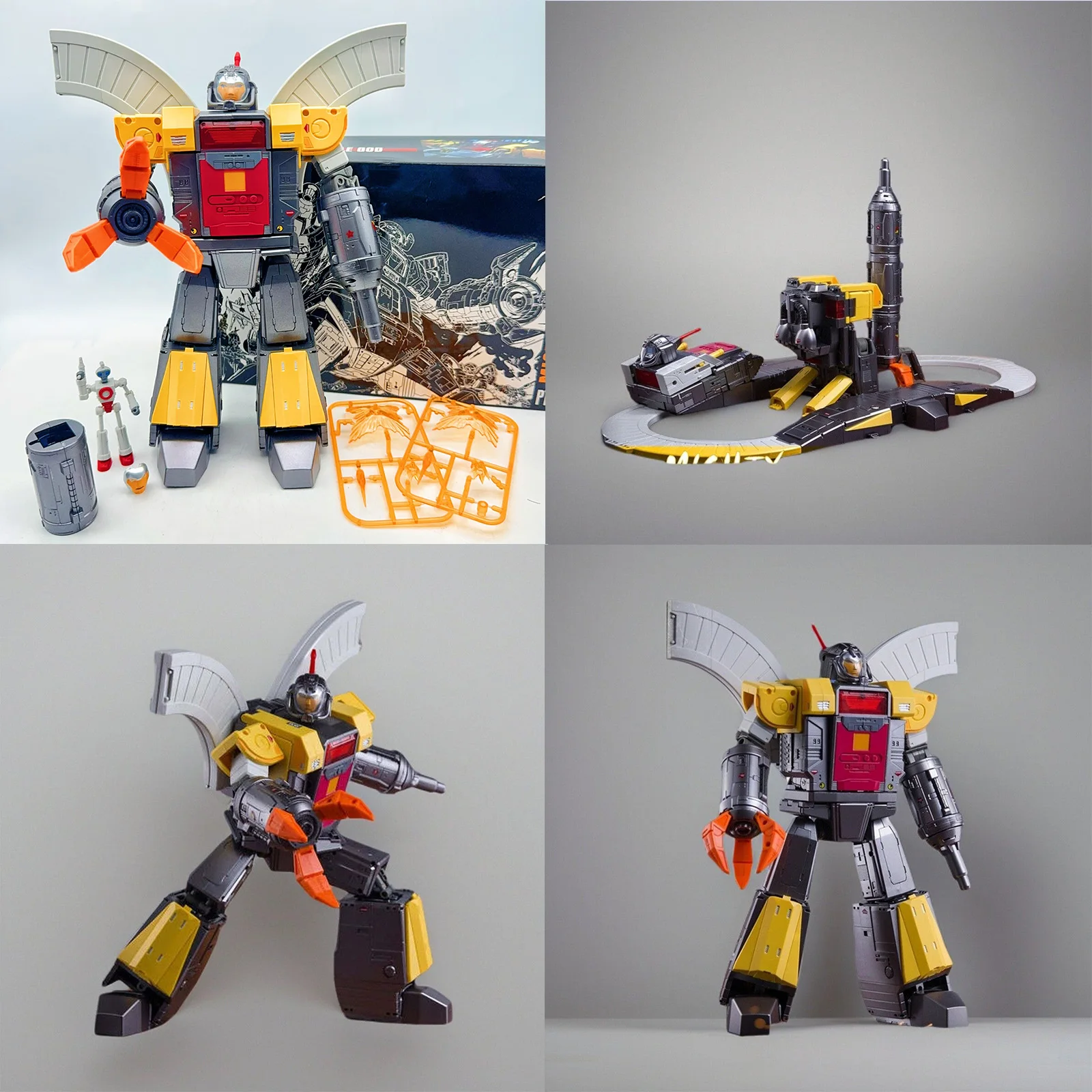 

PANGU PT-02M PT02M metallic color Version Transformation MIGHTY MIRACLE God Omega Defensive Fortress Base Action Figure