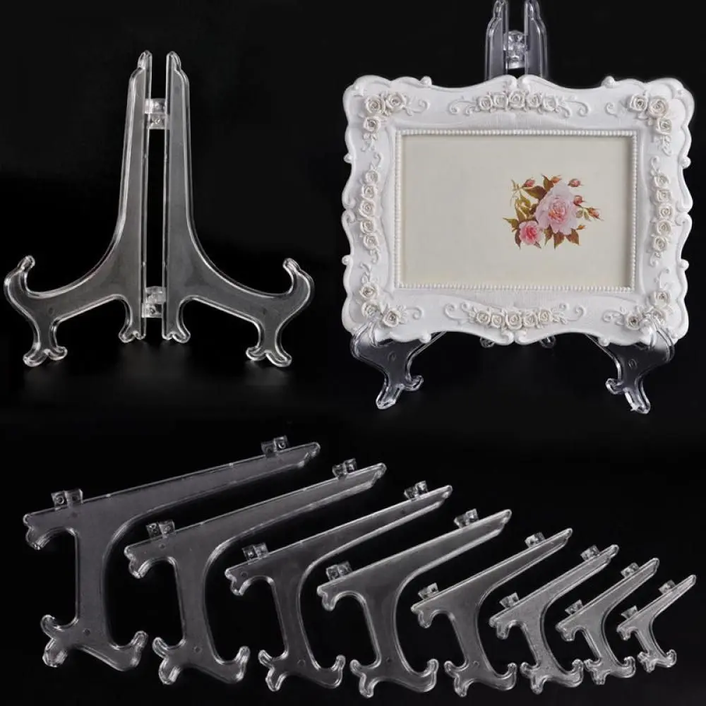 Multi-Size-transparente Foto rahmen klare Bild anzeige Kunststoff platte Displayst änder Kunst handwerk Aufbewahrung halter Staffelei Halter Rack