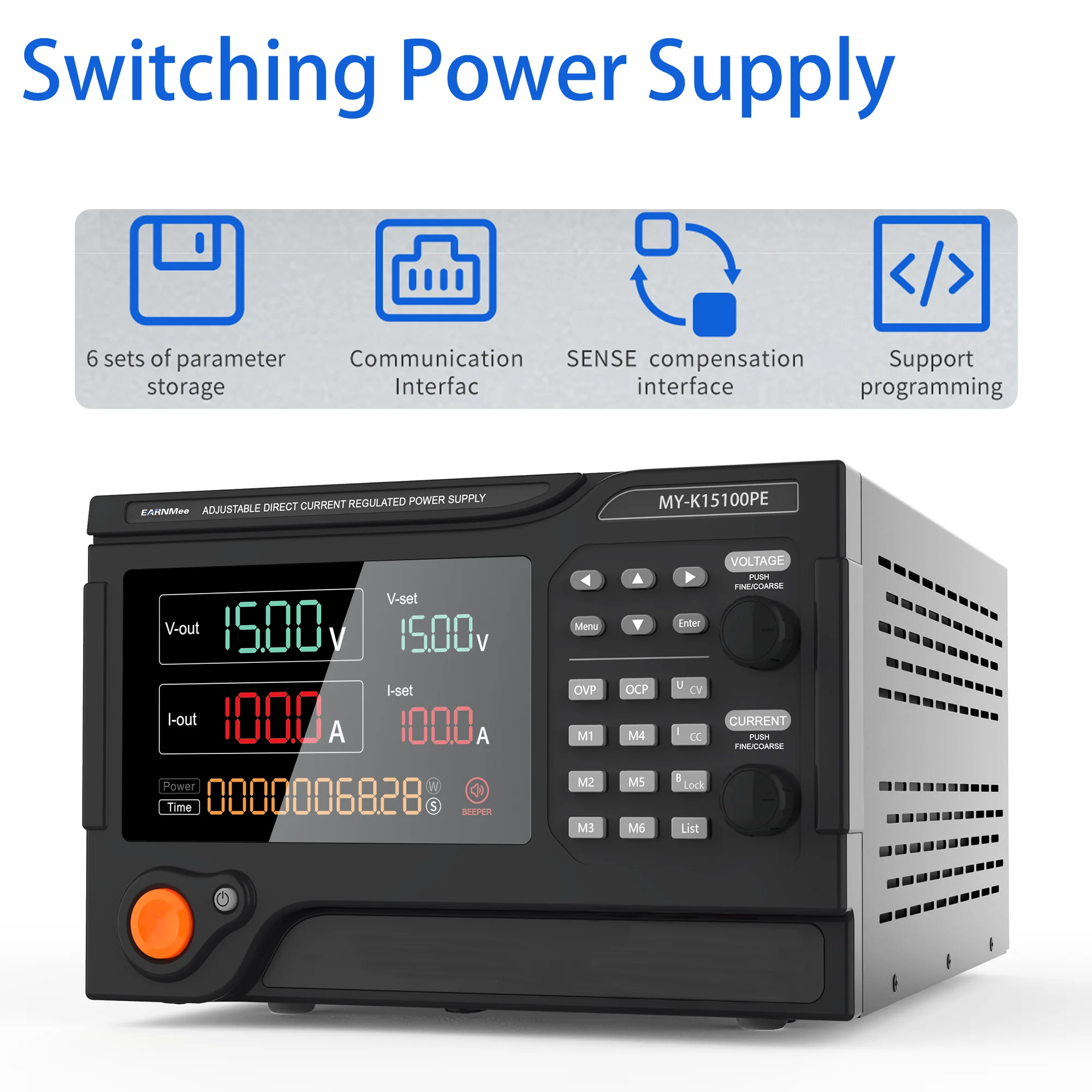 Switch Adjustable Regulated programmable DC Power Supply 4 Bit Voltage Output 0-30V 0-32V 0-60A AC220V