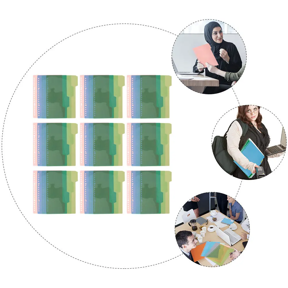 การ์ดแบ่งหมวดหมู่ 44 ชิ้น ตัวแบ่งหมวดหมู่แบบมีแถบสี ตัวจัดระเบียบแฟ้ม ประหยัดเวลา เรียกค้นหาได้รวดเร็ว ตัวแบ่งหมวดหมู่แบบมีแถบสี