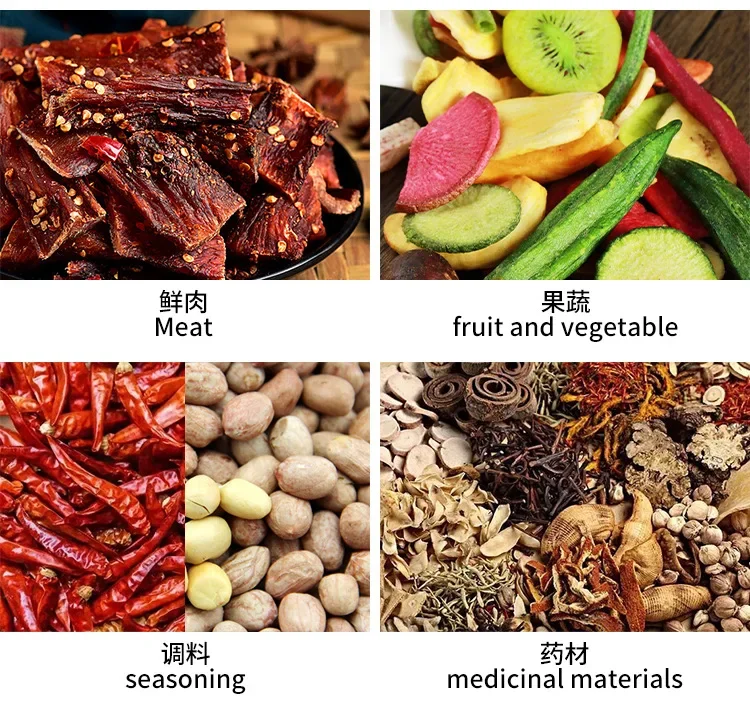 Commercial Stainless steel seafood air drying Meat Vegetable and fruit dryer Mango banana dehydration dryer Low Noise