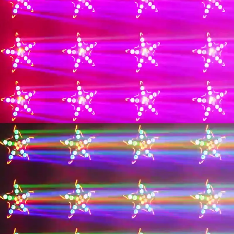 NEW 200W 4-in-1 LED Star Beam Light Rotating Strobe Lamp for Bar KTV Club Party Atmosphere Decoration Stage Lighting