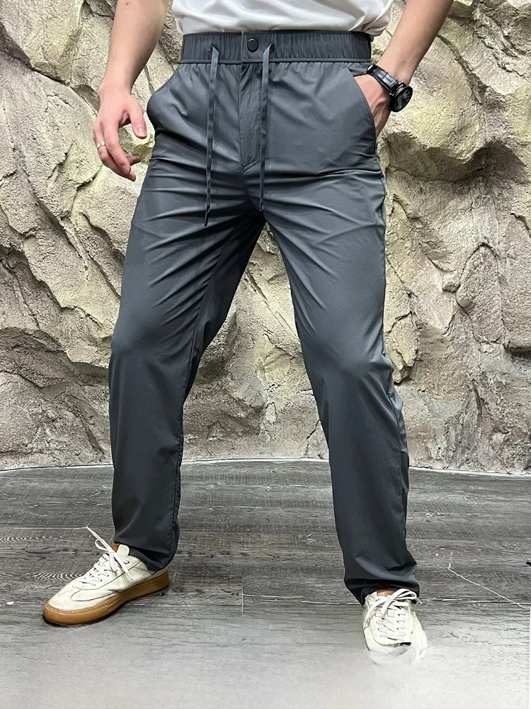 شعور رائع فقاعة النسيج عارضة السراويل تنفس Busin الراقية الربيع الصيف وصول جديد فضفاض صالح مستقيم الساق السراويل