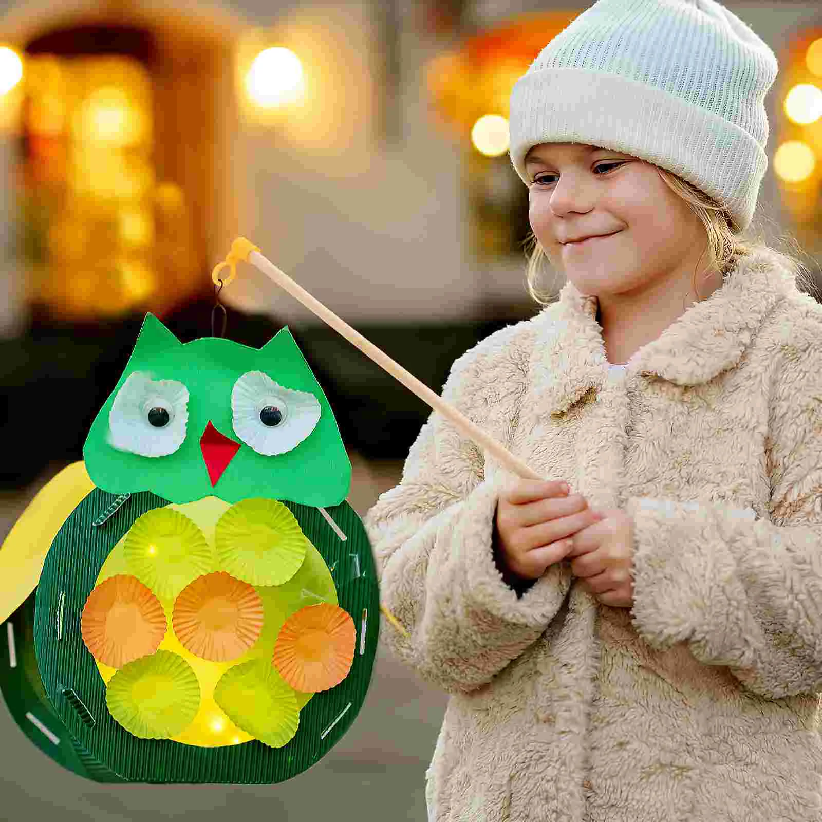 Lantern Handle Handles Lanterns Pole for Making Wood Rod Sticks Paper Wooden Poles Rechargeable