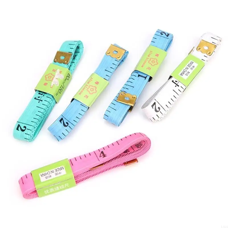 L43A Soft Tape Measure Double Scale Body Measuring Tape Sewing Ruler Fashion Tape Fabric Tape Measure for w/ Double Reading 6
