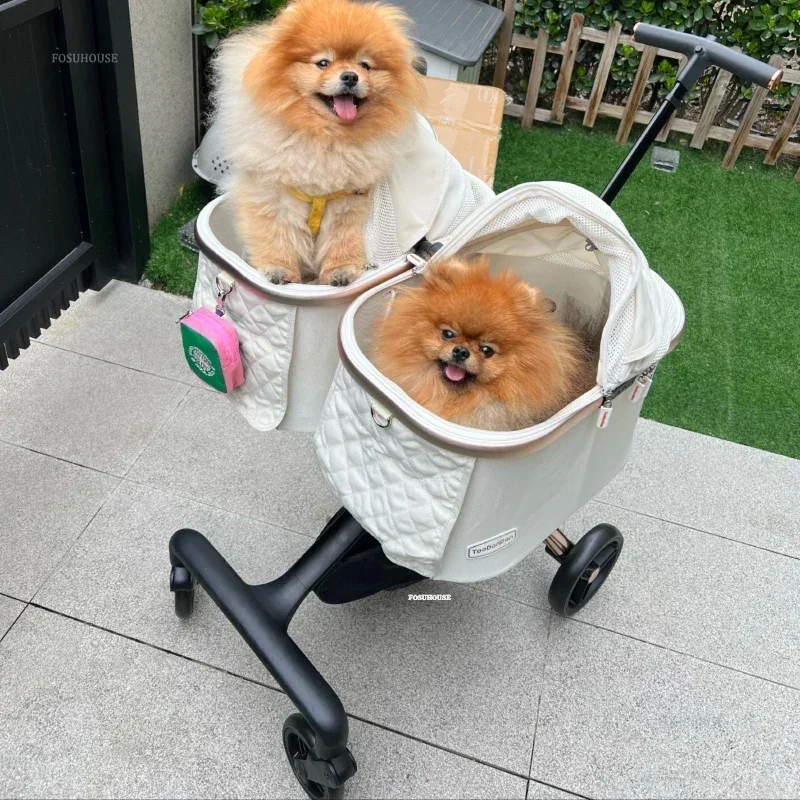 Multifunctional Pet Strollers for Dogs Lightweight Out Double Dog Stroller  Folding Double Decker Pet Cart for Small Cat and Dogs - AliExpress 15