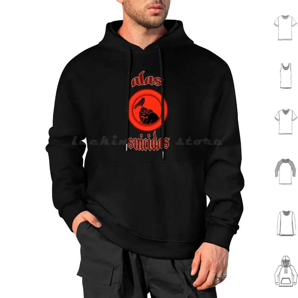 Alas Suicidas Metal Hardcore Band Argentina Hoodies Manga Longa Alas Suicidas Metal Hardcore Punk Punk Garage Metalcore