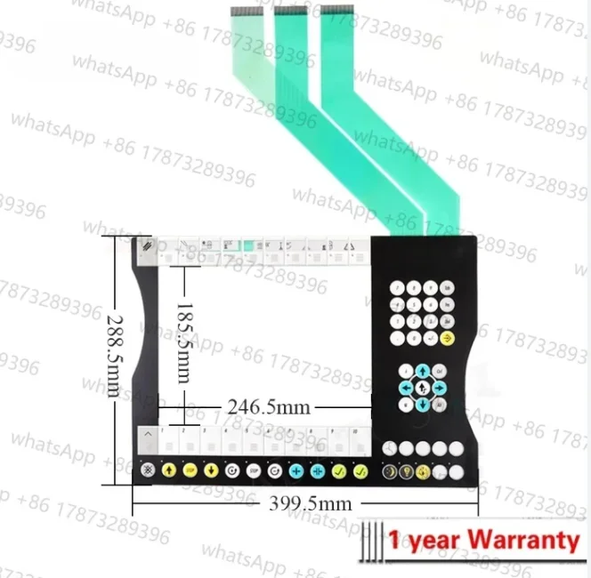 Teclado de Membrana para BECKHOFF CP7021-1001-0010, Interruptor de Teclado para BECKHOFF CP7021-1001-0010, Botón de Membrana