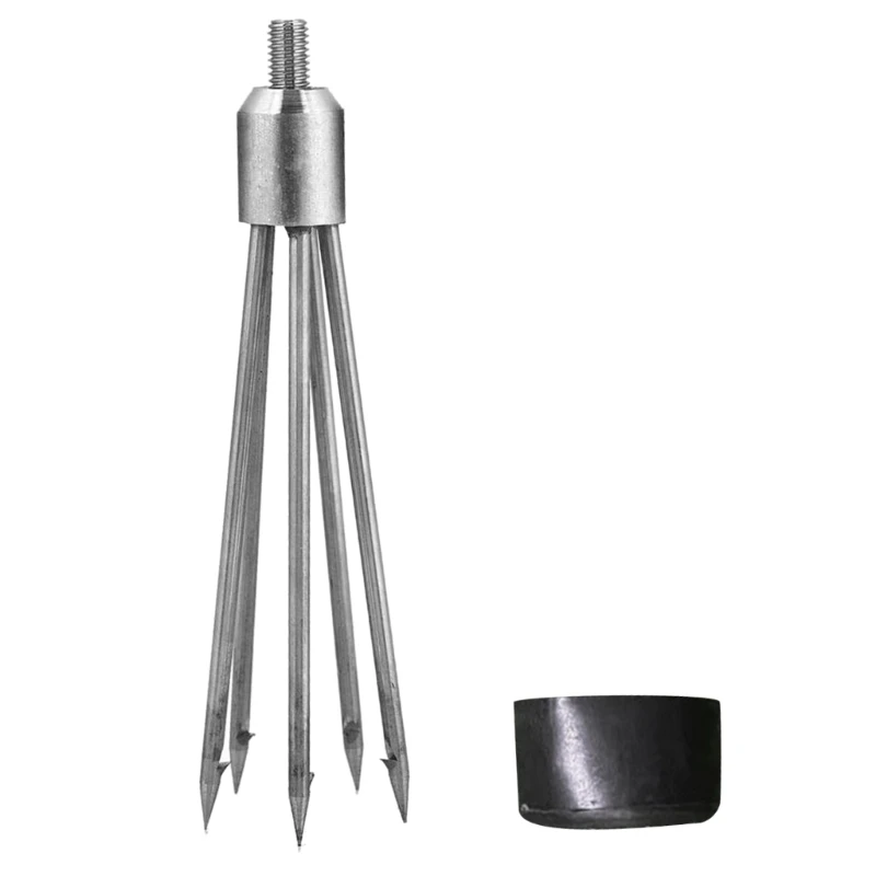 Fishing Prong, Fish Harpoons Stainless Steel Fishing Prong Fork 8mm Screw Head Tackle Accessory Telescopic Stainless Gig