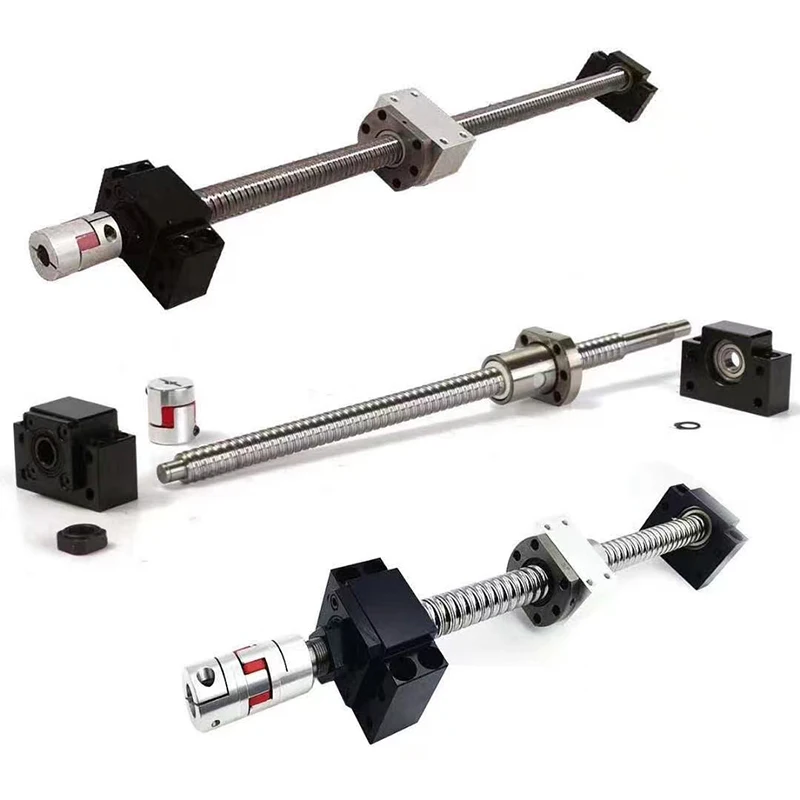 SFU1204 Kit RM1204 Rolled Ball Screw C7 With End Machined+1204 Ball Nut + Nut Housing+BK/BF10 End Support+Coupler For CNC Parts