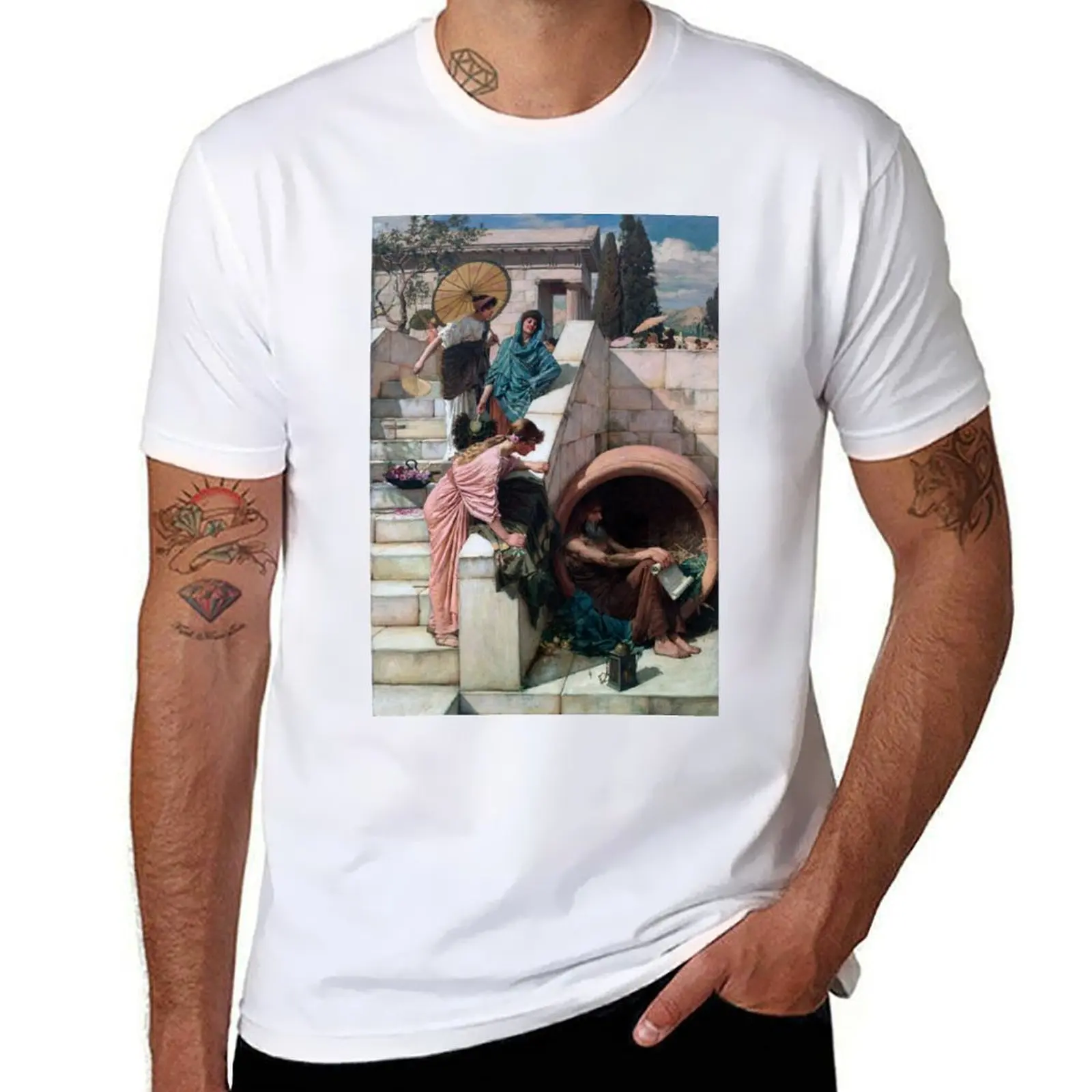 

Diogenes (Waterhouse) T-Shirt man t shirt cotton high quality man t shirts high quality luxury brand T-Shirt