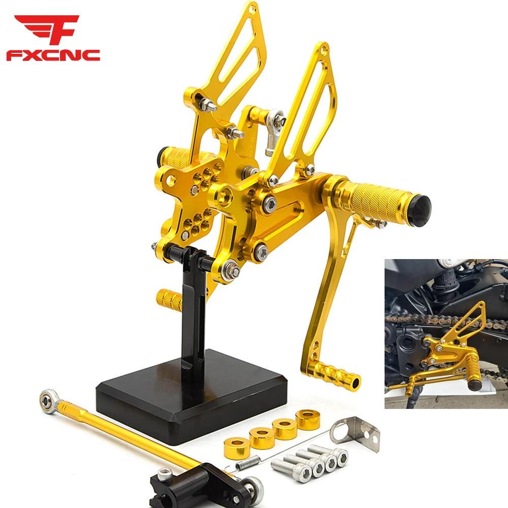 Motorcycle Rearset Footrest For Honda CBR954RR CBR929RR 2000-2003 Footpeg CNC Aluminum Pedal Foot Peg Rear Set