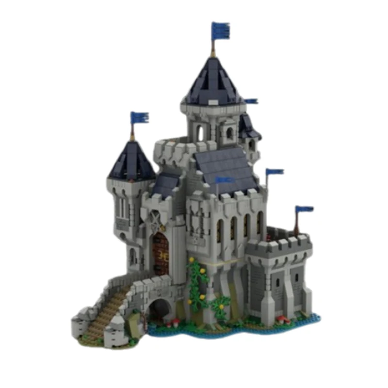 Spot Small Particle MOC Medieval Castle Architecture Series Retro Puzzle Creative Education Toys DIY Models Gift Ornaments