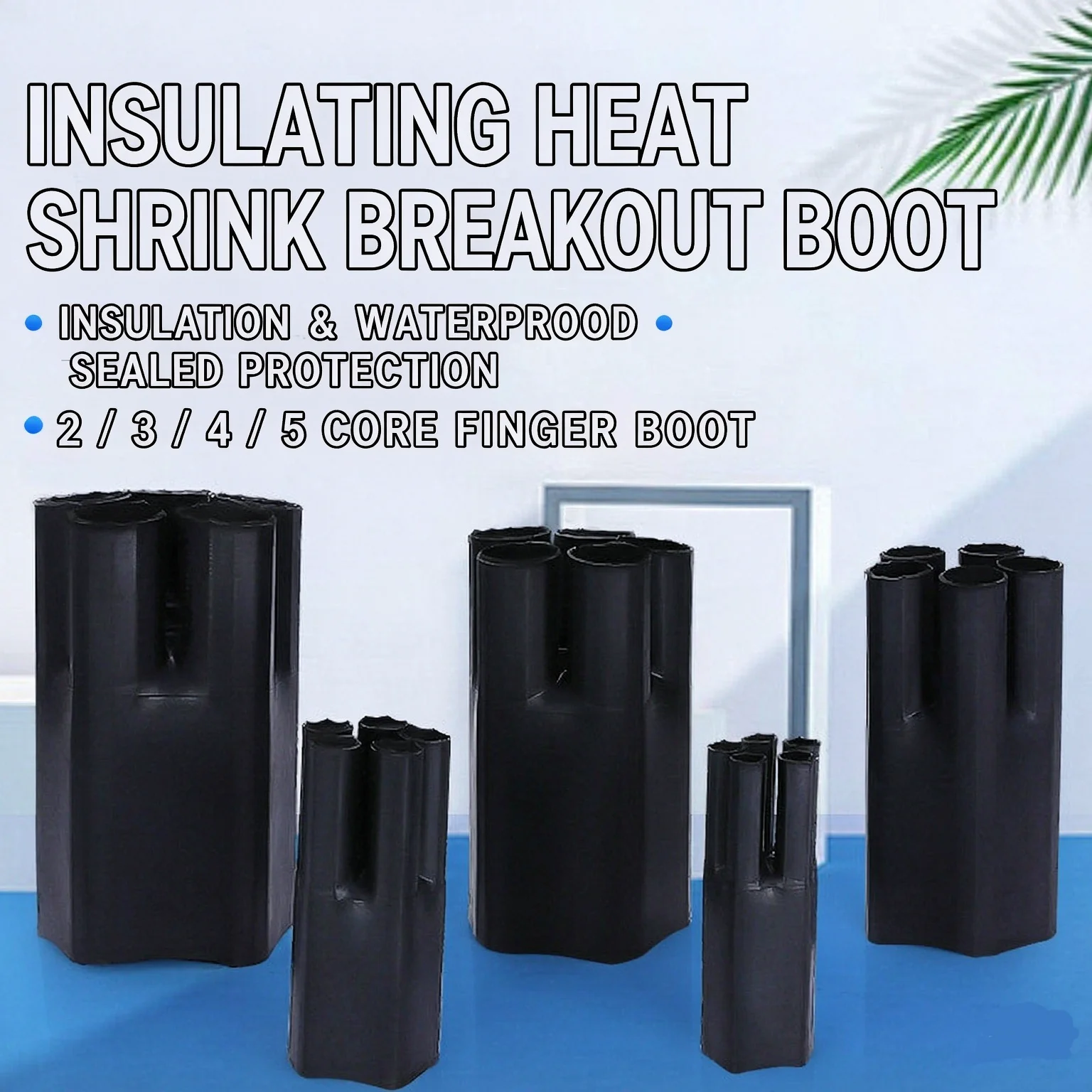 Heat Shrink Breakout Boot 2/3/4/5 Core Cable Wire Sleeve, Adhesive Lined Waterproof Dustproof Insulation Protection Tube