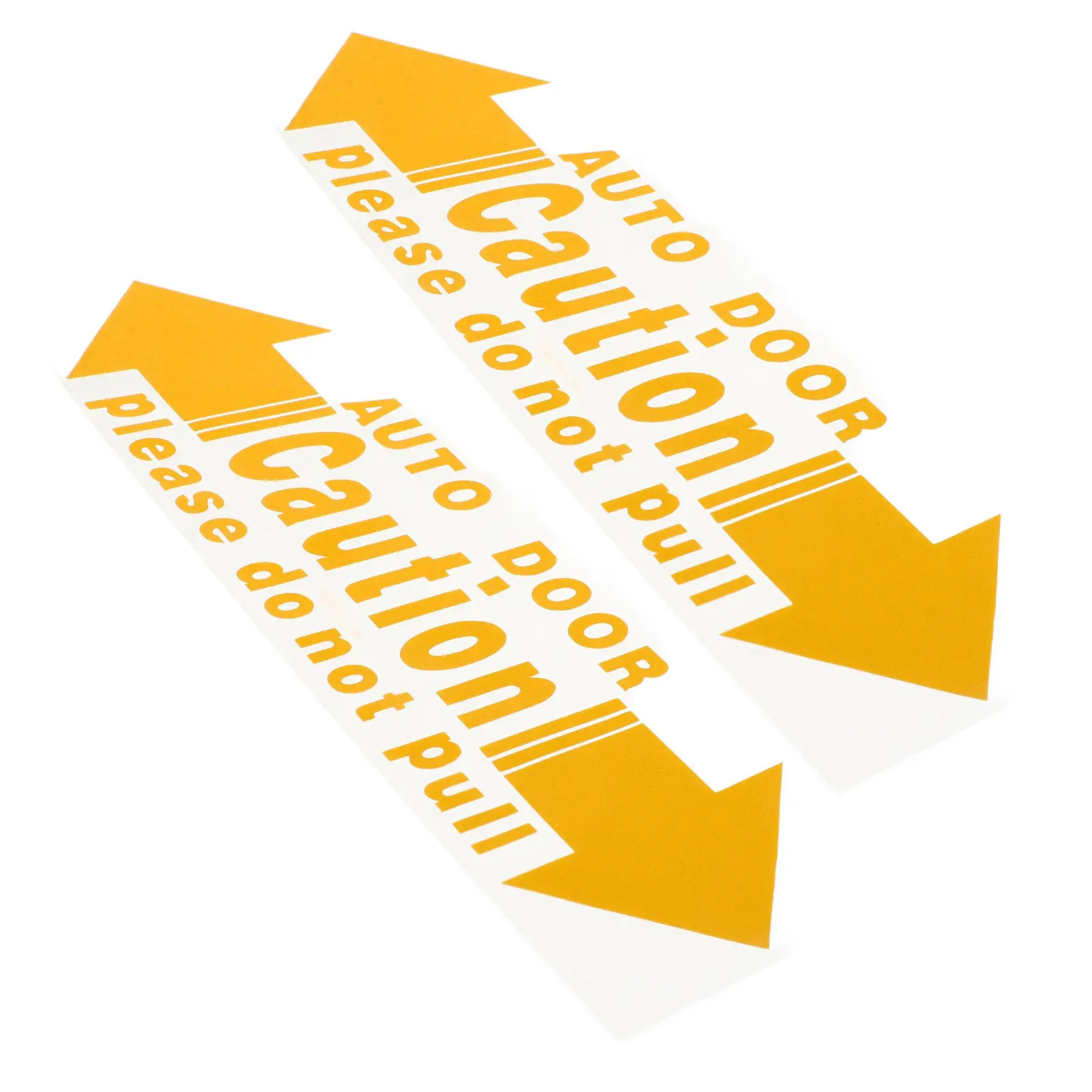 

2Pcs Automatic Door Warning Stickers Car Door Open Indicator Heavy Duty Safety Decal for Vehicles Trucks Trailers Uv Resistant