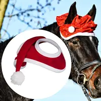 Christmas Horse Hat, Dress up, Farm Winter Photo, Cute, Breathable Riding Outfit, Holiday Decor Accessories