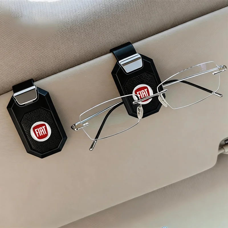 Car sunshade, ticket holder, eyeglass clip For Fiat 500 500L 500X 124 Aegea MobiPanda Tipo Sedici Centoventi Fiorino Qubo Toro