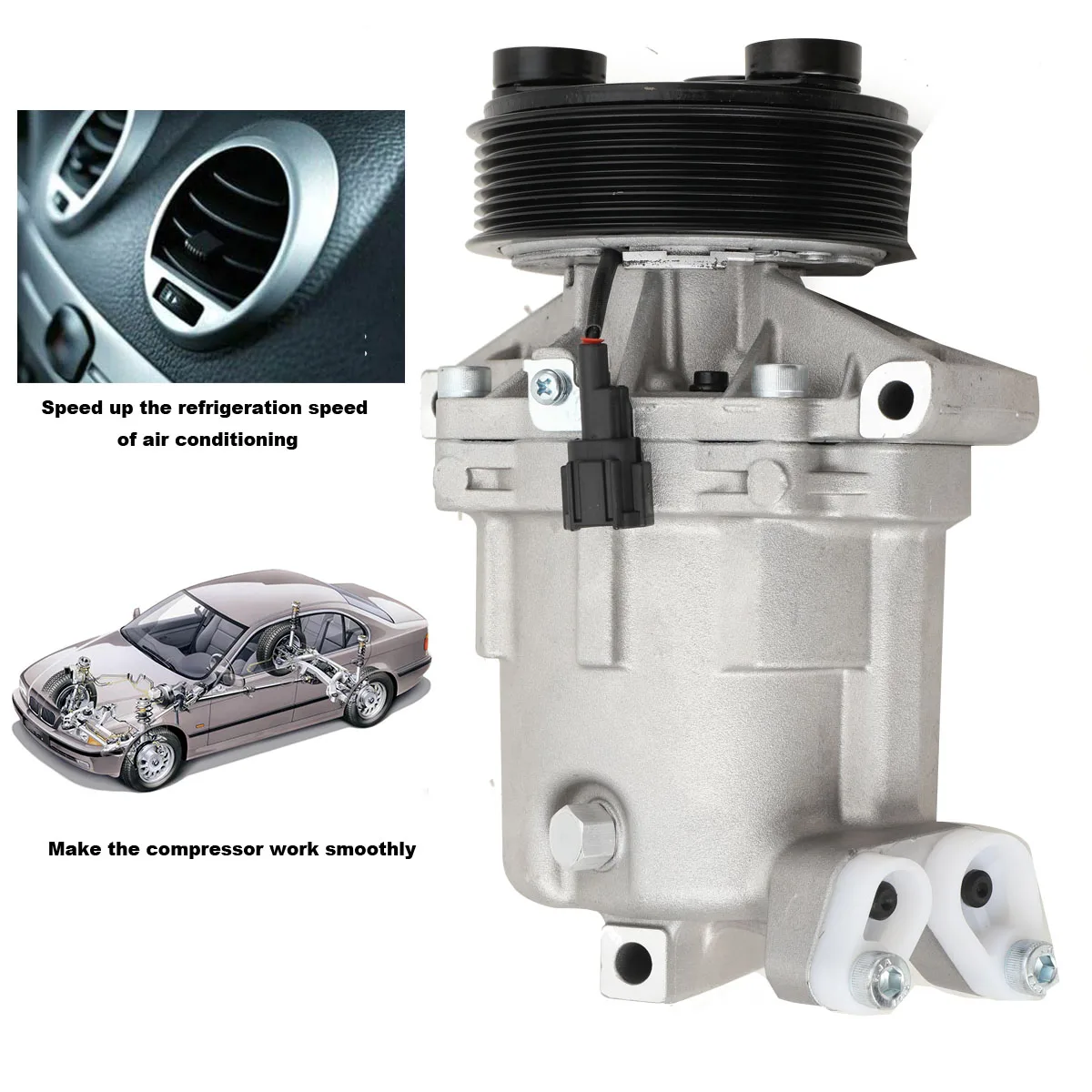 Compresor de aire acondicionado (2007-2010 Nissan Versa 2007-2015 Nissan Tiida 1.8 L)