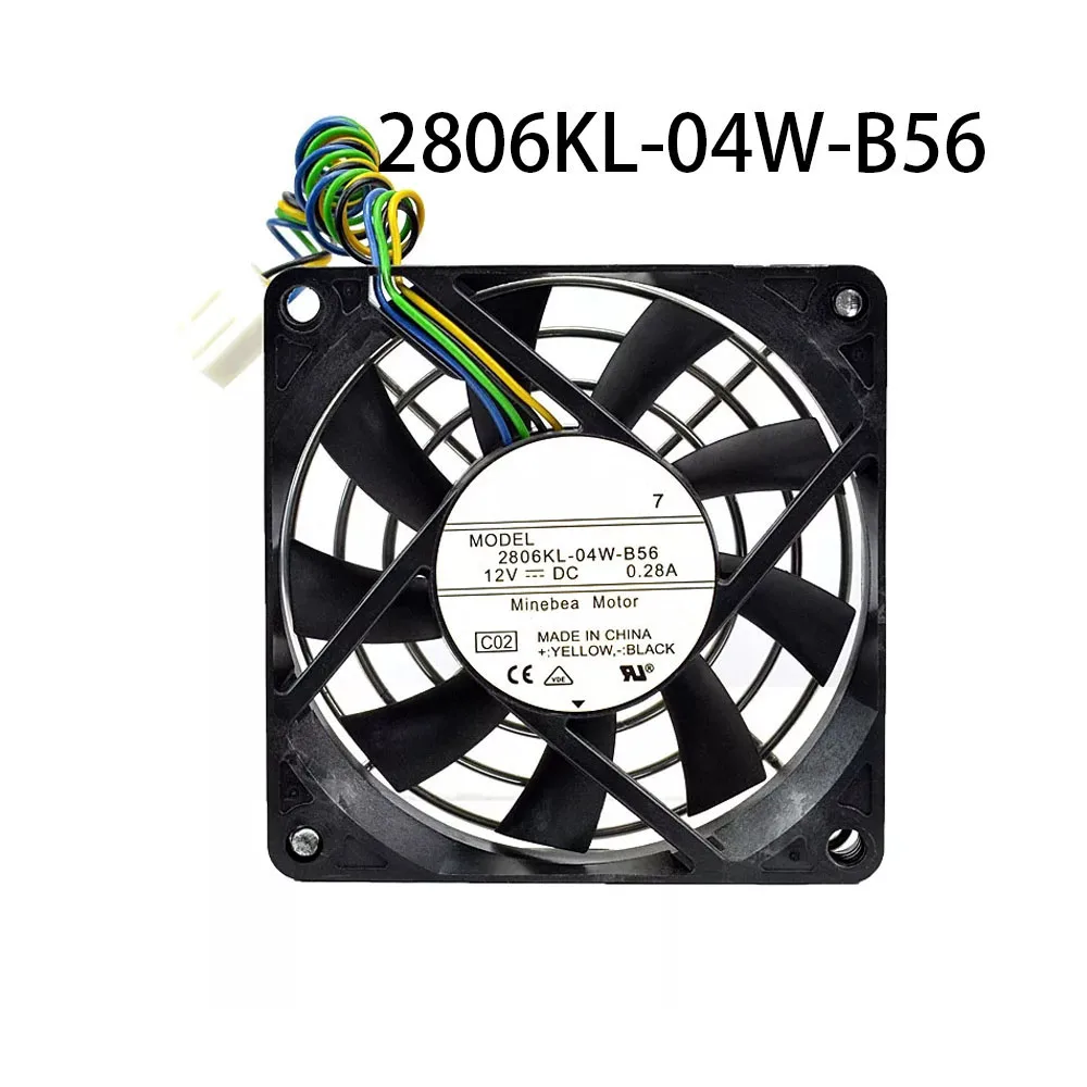 Server Cooling fan 2806KL-04W-B56 12VDC 0.28A 70*70*15mm 4-pin Industrial Axial flow Fully Teste