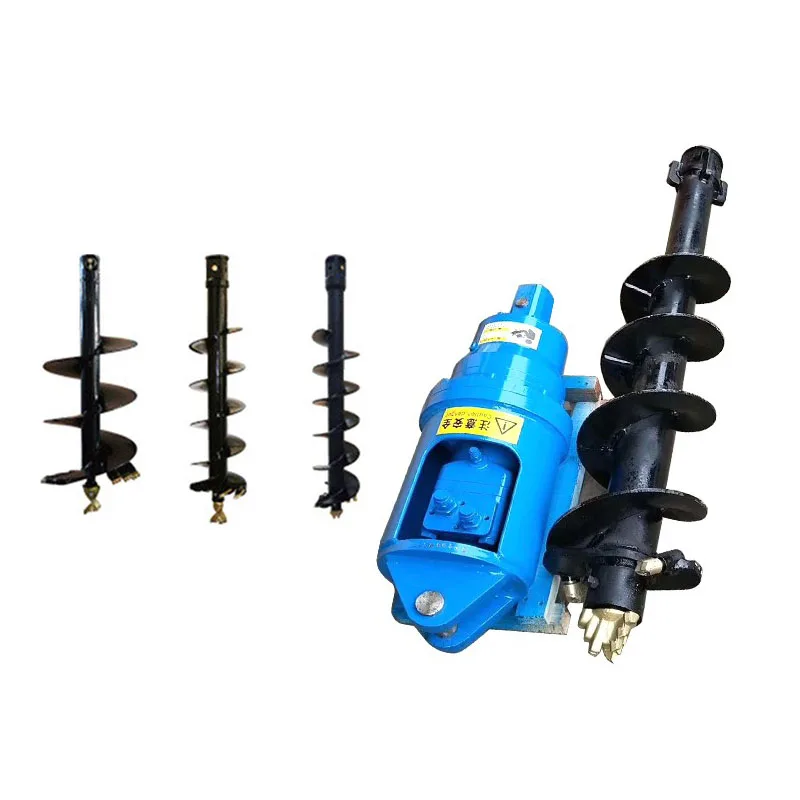 Hydraulic Earth Auger Post Hole Digger Hydraulic Auger Drive with Drill for Hole Drilling