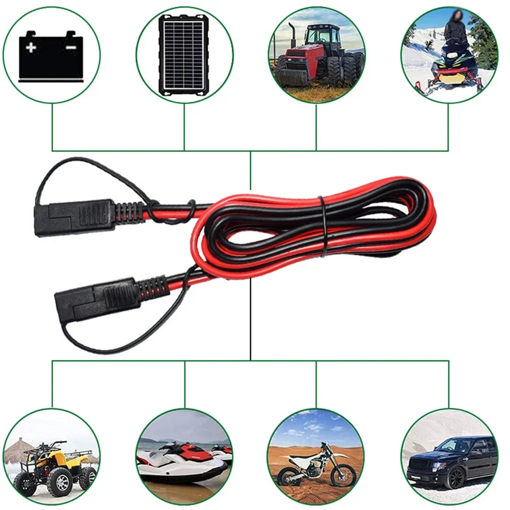 

Быстроразъемный удлинительный кабель SAE-SAE длиной 180 см, 14AWG, подходит для кемпера, прицепа, удлинительный кабель управления солнечной кнопкой паники