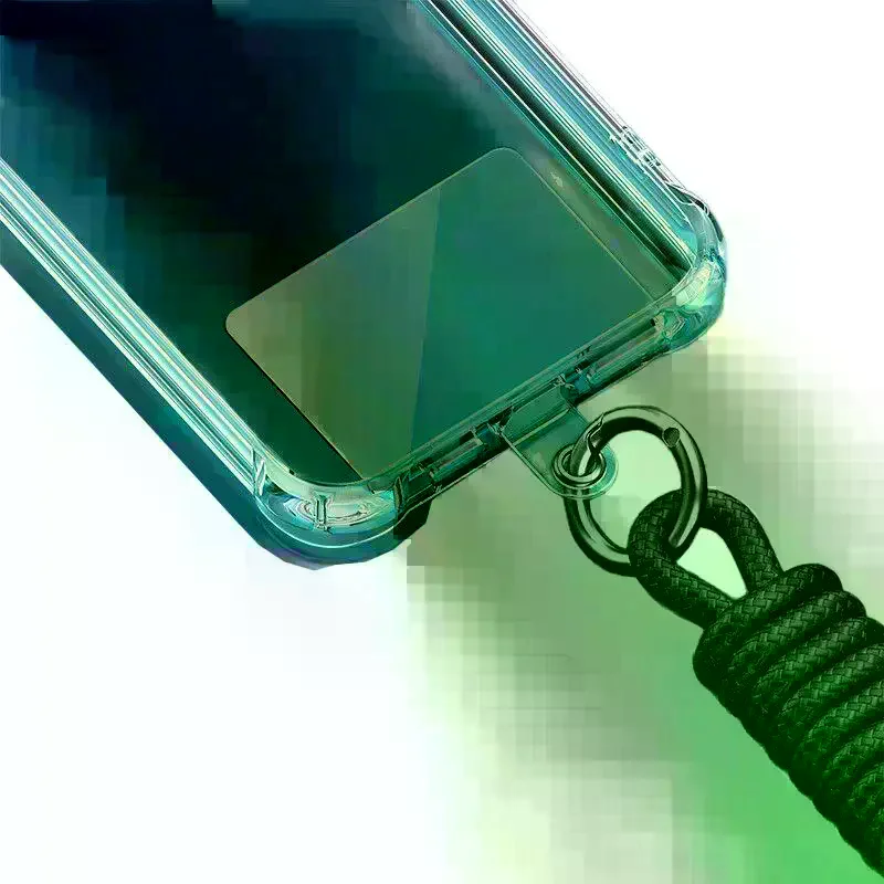 5/10Pcs Mobile Phone Anti-lost Lanyard Card Gasket Universal Transparent Clip Detachable Phone Hanging Cord Strap Tether Pad