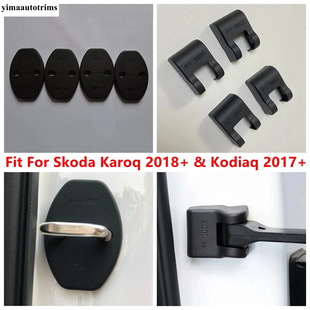 

Car Door Lock Buckle Stop Stopper Limit Protection Cover Interior Accessories For Skoda Karoq 2018 - 2024 & Kodiaq 2017 - 2024