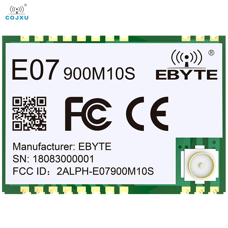 CC1101 Wireless SPI Module 855-925MHz Small Size10dBm Long Distance SMD1.5km Support RSSI CCA WOR Data Transceiver  E07-900M10S