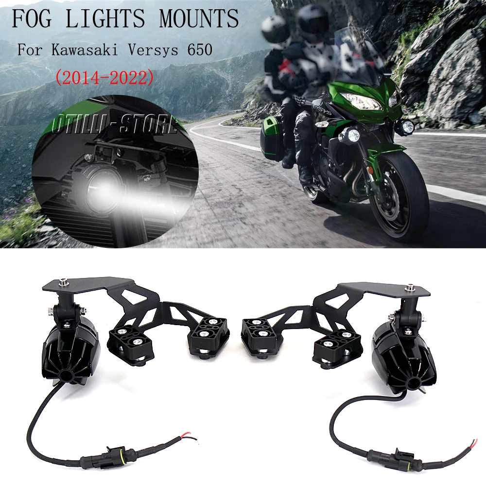 

New For Kawasaki Versys VERSYS 650 2022 - 2014 Motorcycle Fog light Upgrade Auxiliary Lights Brighter Lamp 40W 6000K Versys650