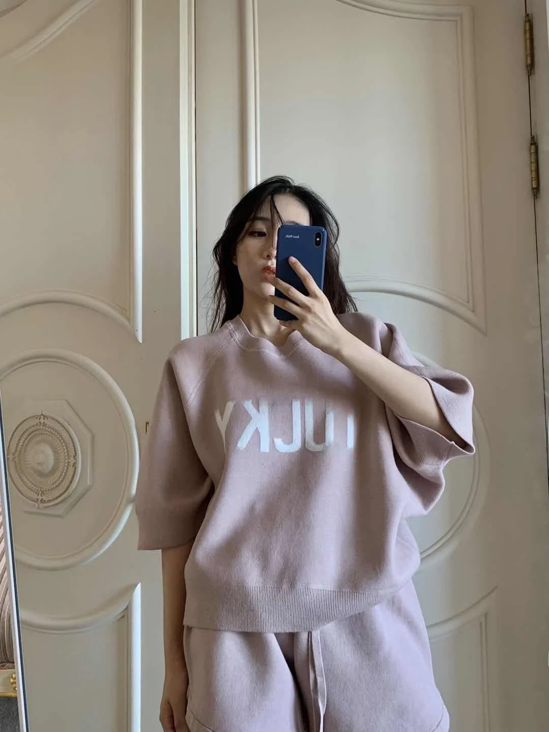 

Amor Nude Four-le Clover Spor Woolen Set Women's Faion Ensemble Cotton Blend Autumn Collection 8-25 Years Old