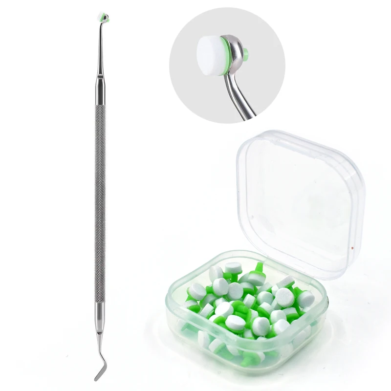 Dental Resin Filling Tools With Foam Pads Kit FitTeeth Whitening Tool Kit Dental Filling Spatulas Foam Pad