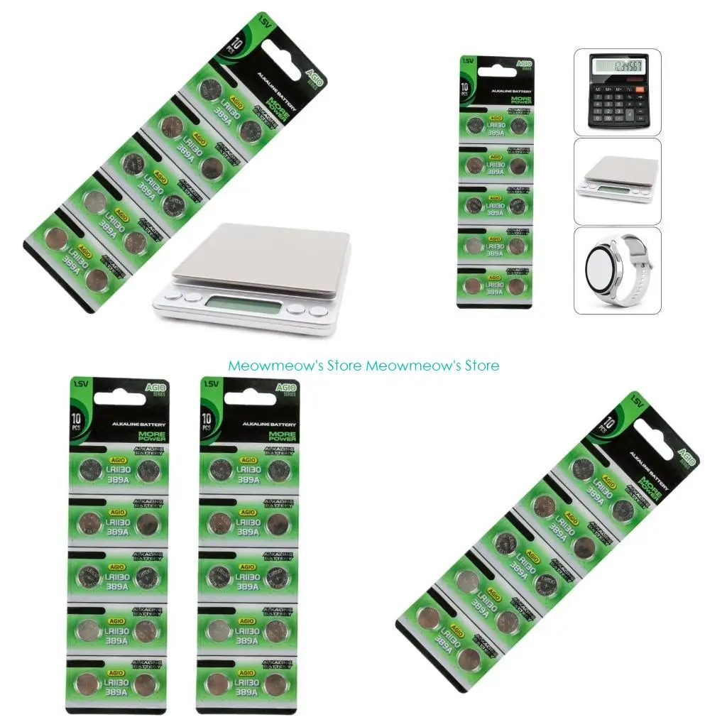 W91A Multipacks AG10 DURABILIDAD BATERIAS CELOLES MONEDES METALES PARA GADGETS PORTABLES