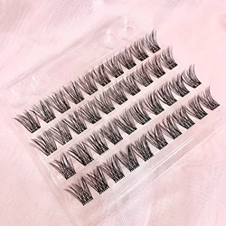 1 Box 10mm/12mm/14mm Clusters Lashes C Curl Wispy Natural Diy Eyelashes Extension For Daily Makeup