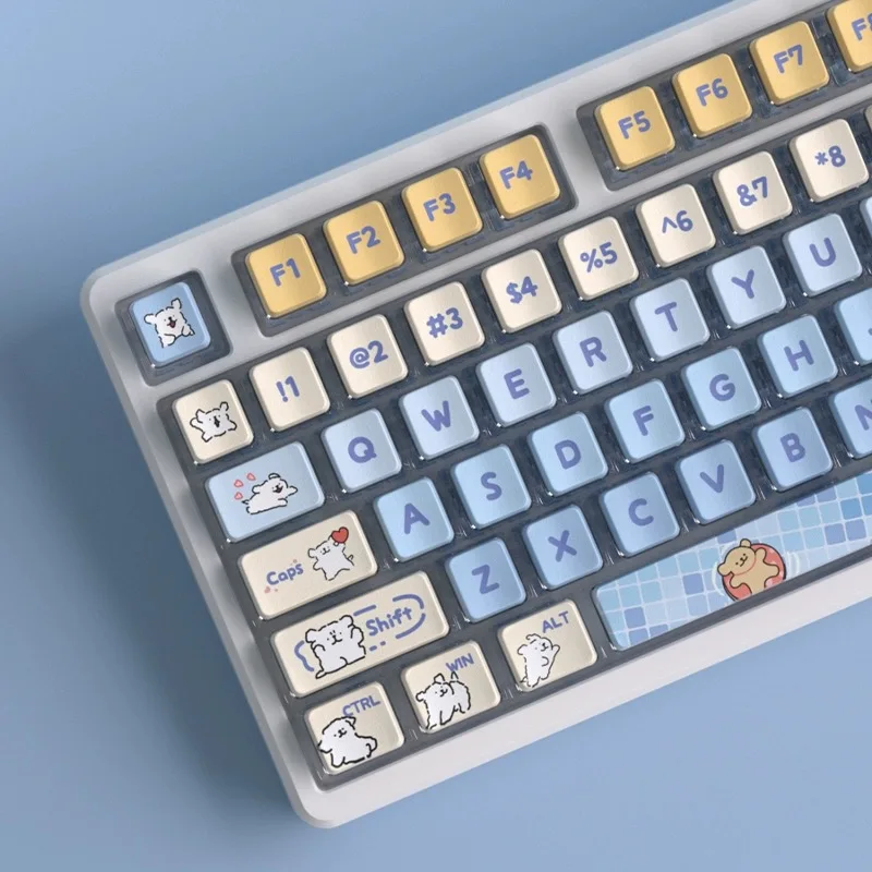 OEM hintergrund beleuchtete Tasten kappen pbt PC 5-seitige Farbstoff Sub Pudding Tasten kappe für MX-Schalter mechanische Tastatur niedliche Tasten