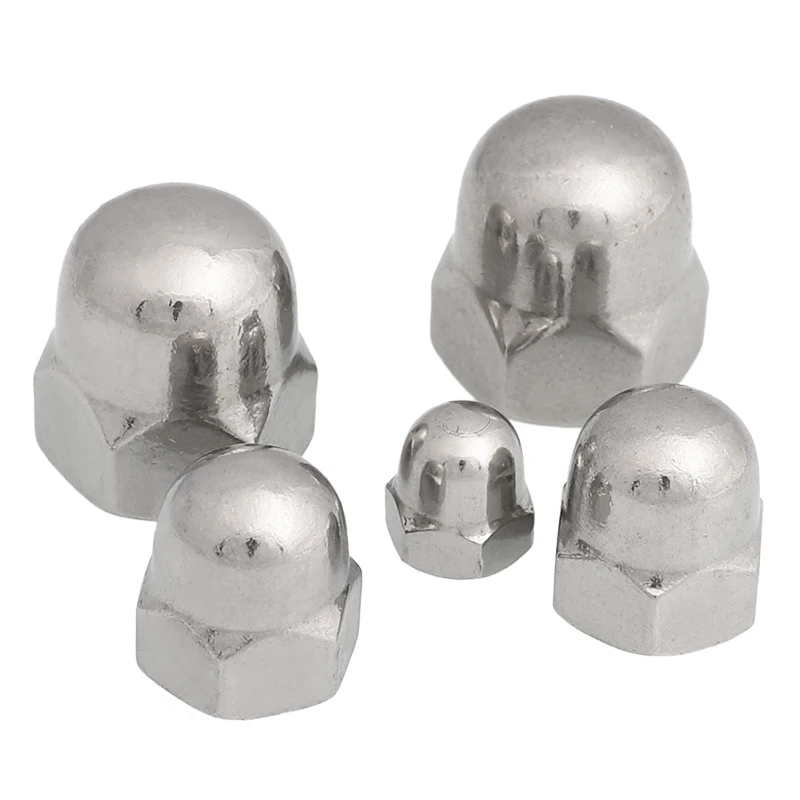 8#-32 10#-24 1/4-20 5/16-18 3/8-16 304 Stainless Steel American Standard Hex Acorn Cap Nut Decorative Cover Dome Cap Nuts