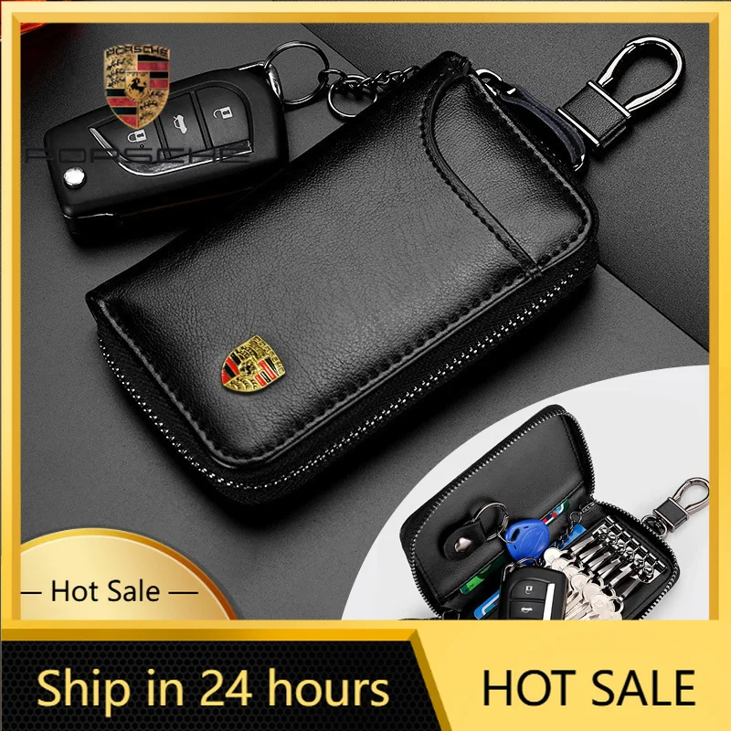 

Наклейка на автомобиль с трехмерным металлическим логотипом Porsche, чехол для ключей, брелок для Porsche Cayenne, Panamera, Macan, 911, 718, Taycan, Box
