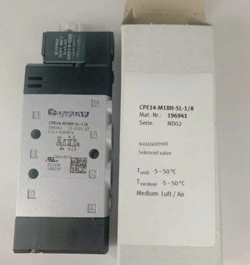

Электромагнитный клапан CPE14-M1BH-5L-1/8 196941 196911 196912 196939