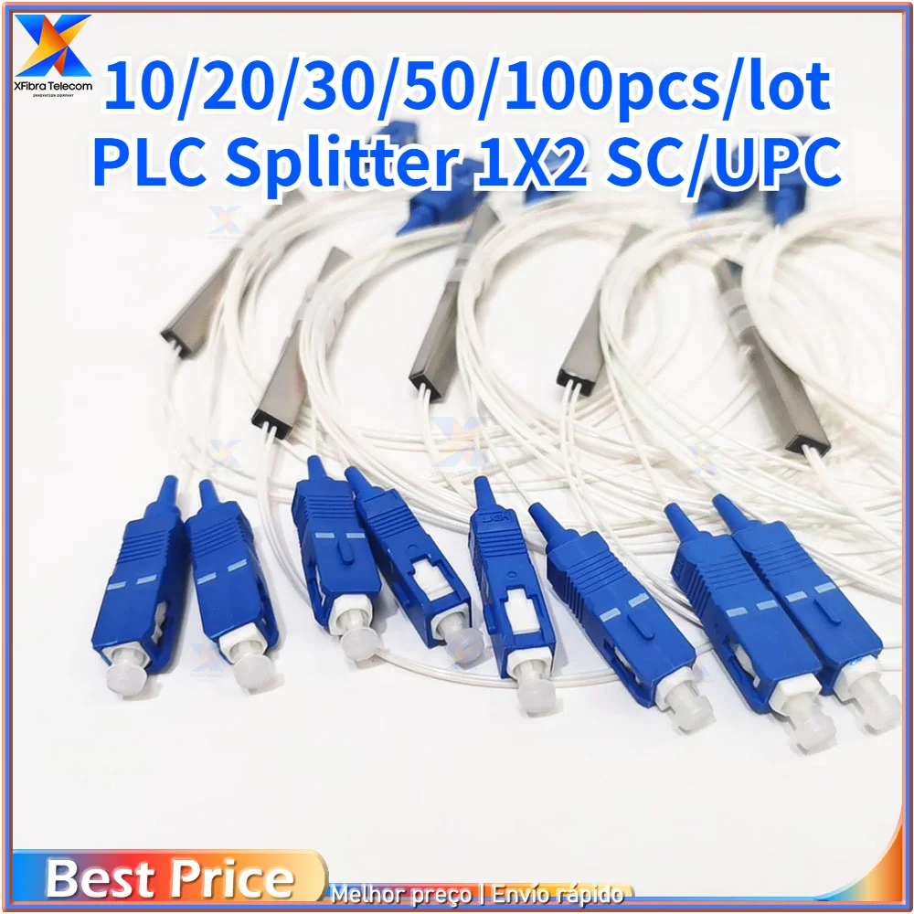 

Single Mode Fiber Optic Splitter, 1x2 PLC, SC, UPC, APC, 0.9mm, G657A1, LSZH, 1m, 10 Pcs, 20 Pcs, 30 Pcs, 50 Pcs, 100Pcs per Lot