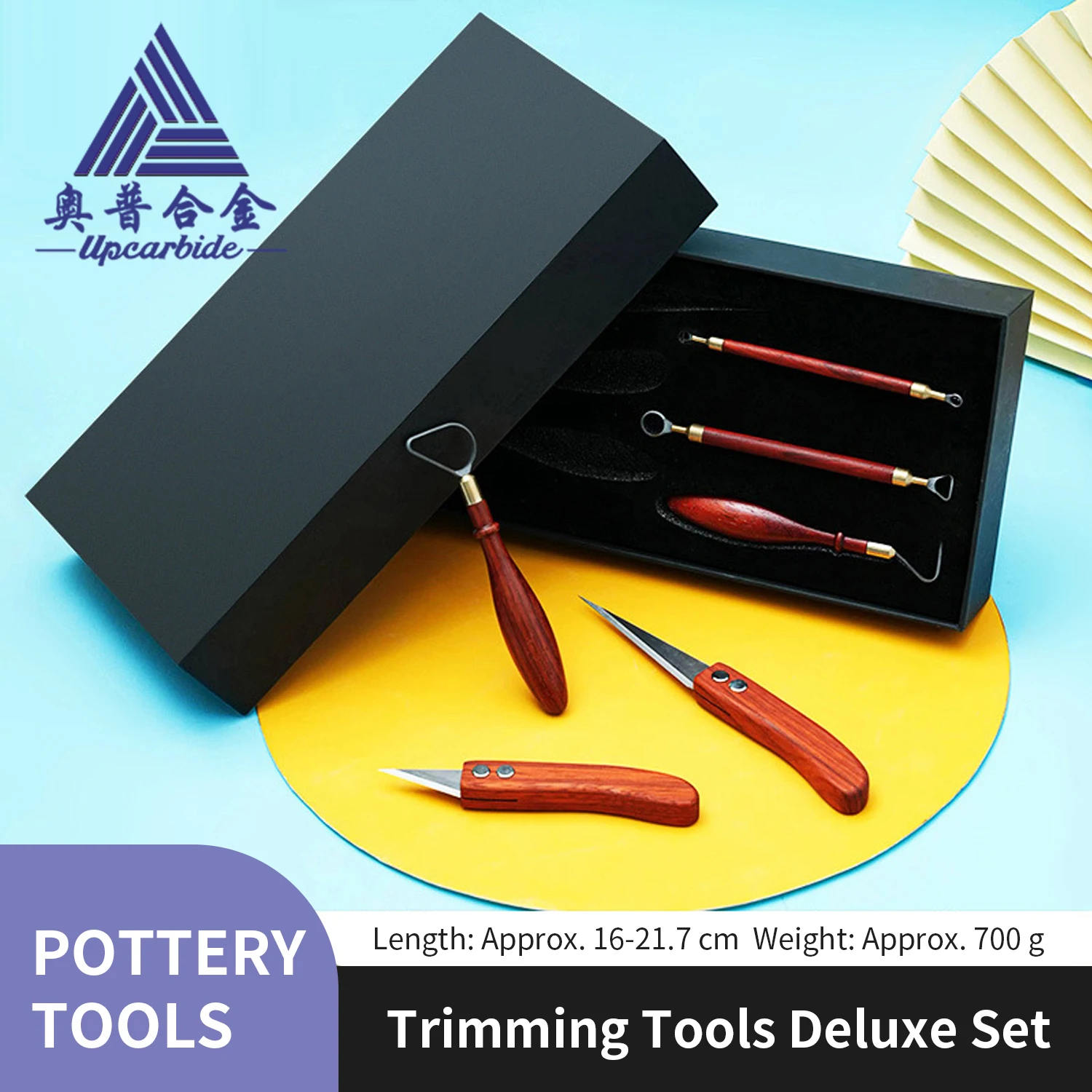 6-Piece Carbide Cutter Head Set - Pottery Trimming & Clay Modelling Carving Tools