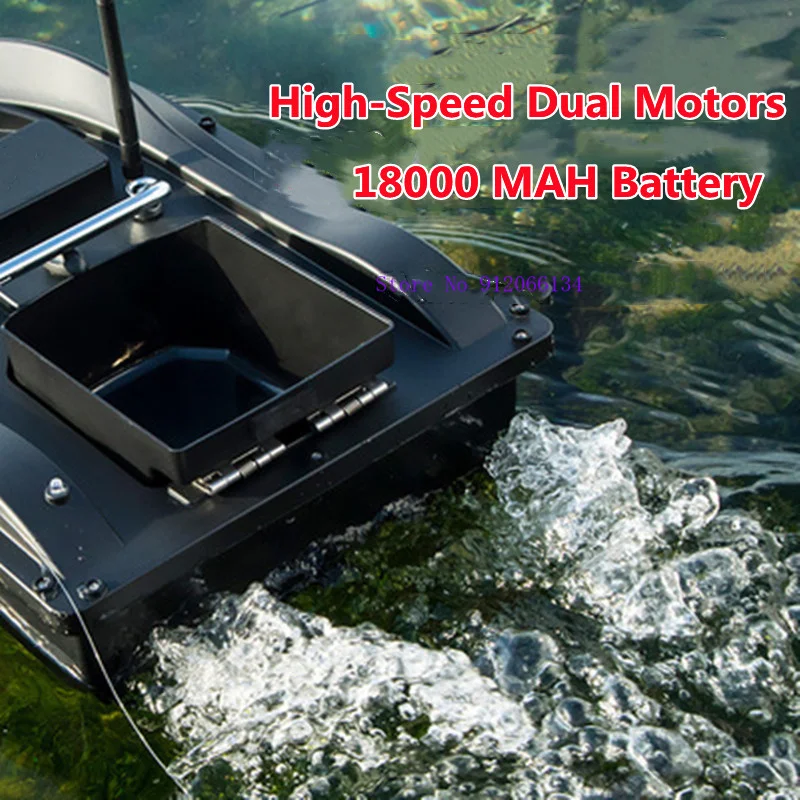 Barco de cebo RC inteligente, resistente al agua, gran potencia, 8 horas de vida útil, crucero de velocidad fija, 2KG, 500M, 5 luces nocturnas, barco de pesca inteligente con Control remoto