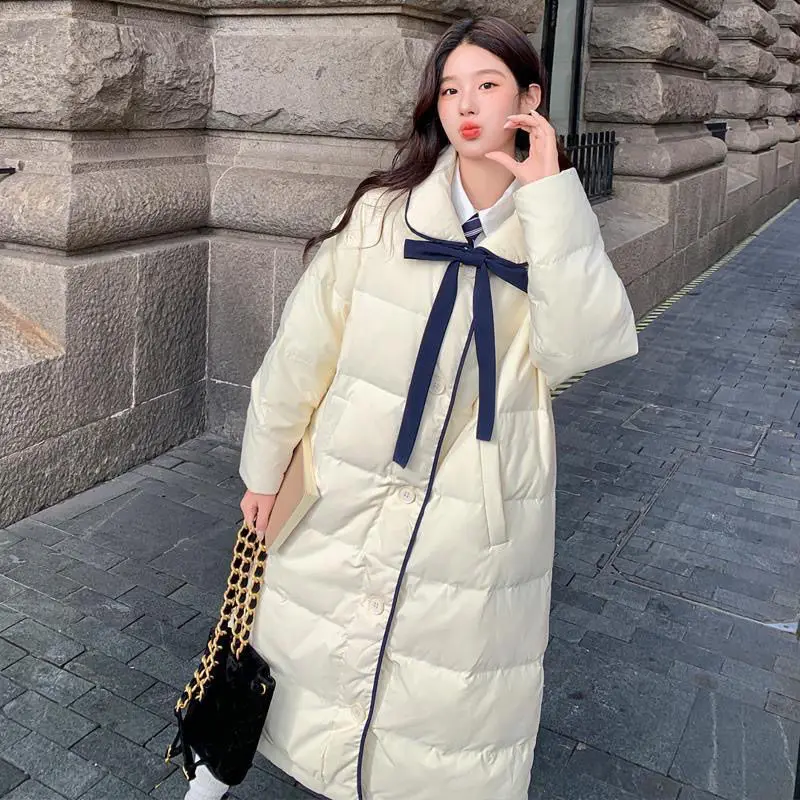 Piumino invernale da donna nuovo Cappotto a tubo dritto con giunture per pendolari allentate