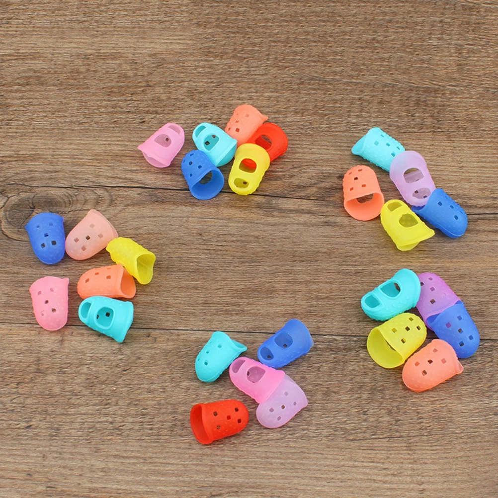 10 قطعة حامي الاصبع غير قابل للانزلاق مطاطا سيليكون إصبع كم للمعلمين العاملين الطبية إصلاح اللوحة مسمار الفن العمل