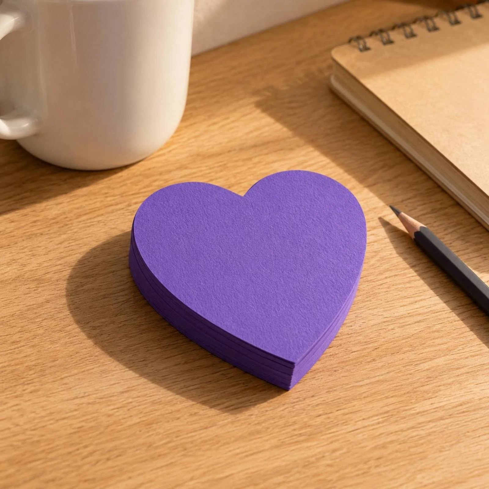 Picture 3: 8 Pieces Self-Adhesive Memo Pad Square Die-Cut Memo Pad Tear Away Notepad