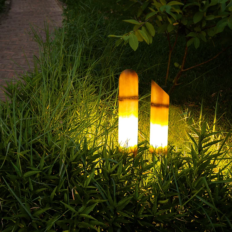 Solar light Outdoor luminous bamboo light Lawn light Decoration layout Garden
