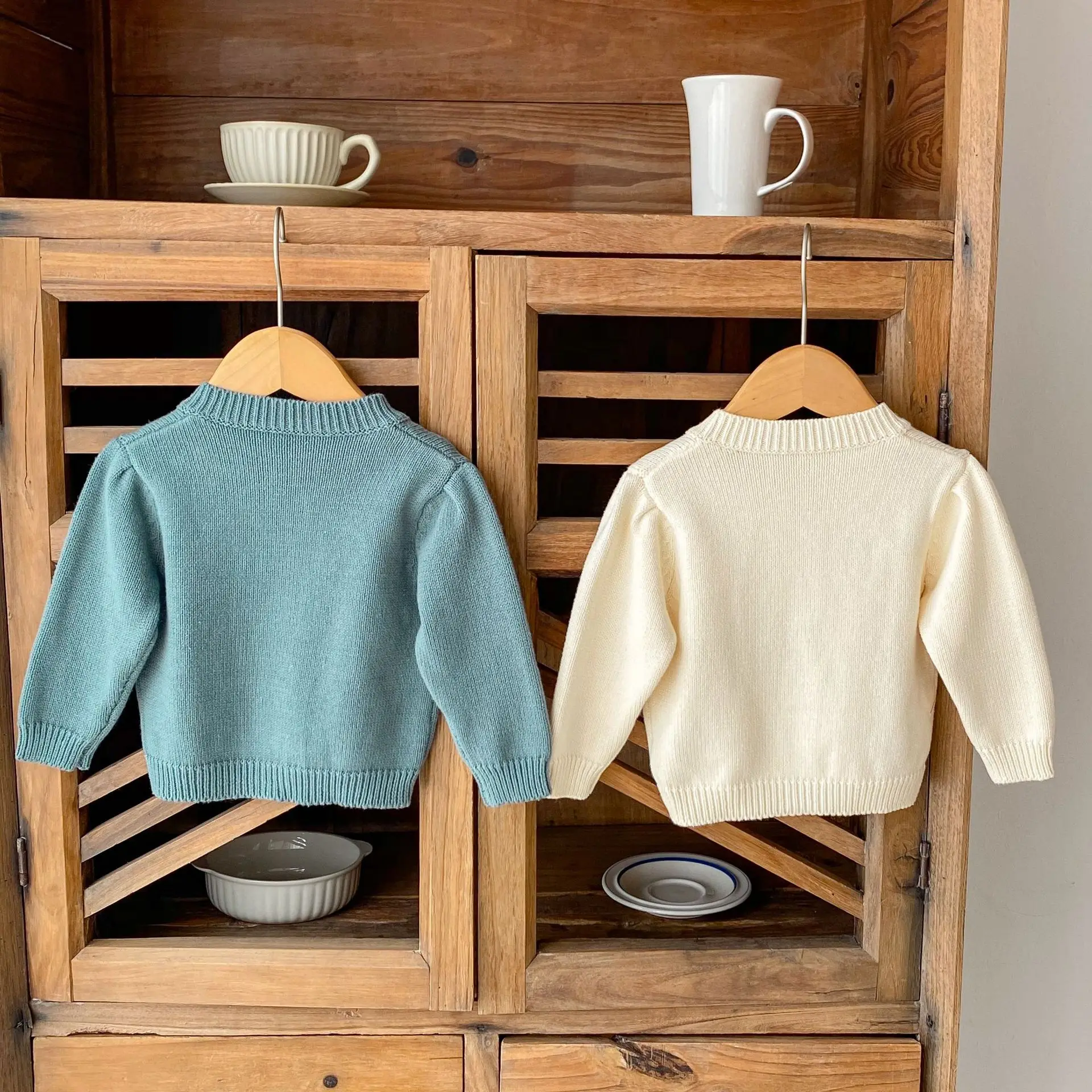 Spring baby clothes handmade flower sweater women baby cardigan children's coat versatile knitwear