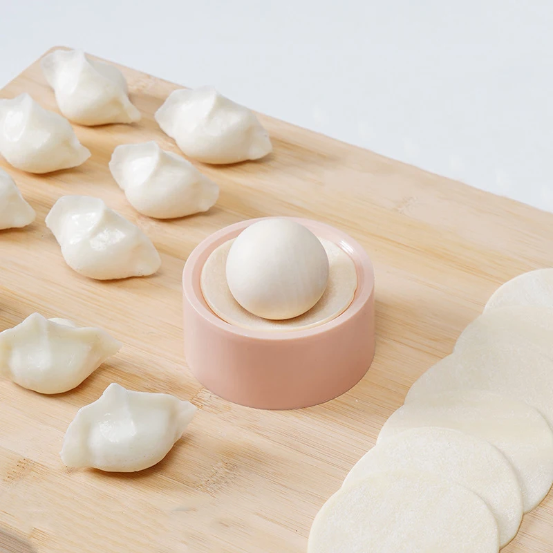 Dumpling Maker Press Round Mold For Dumpling Pie Rolling Tool Quick Noodle Wrapper Baking Kitchen Gadgets Handheld Dough Presser - view 5