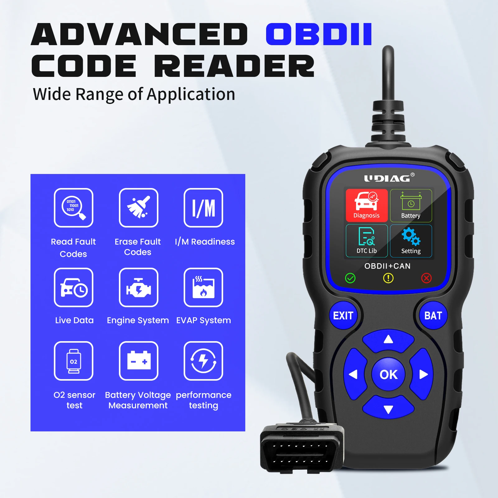 Professional CR720 Scanner Code Reader OBD2 Car Diagnostic Tools Engine Analyzer OBD2 Scanner