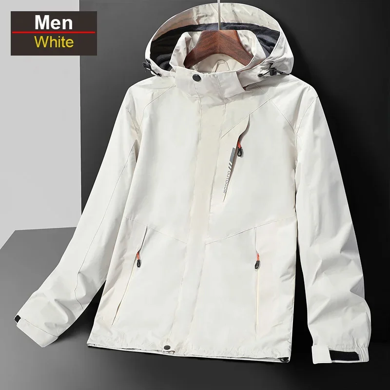 

Men's Waterproof Hiking Jacket Women Windproof Windbreaker Camping Hunting Running Trekking Fishing Coats Couples